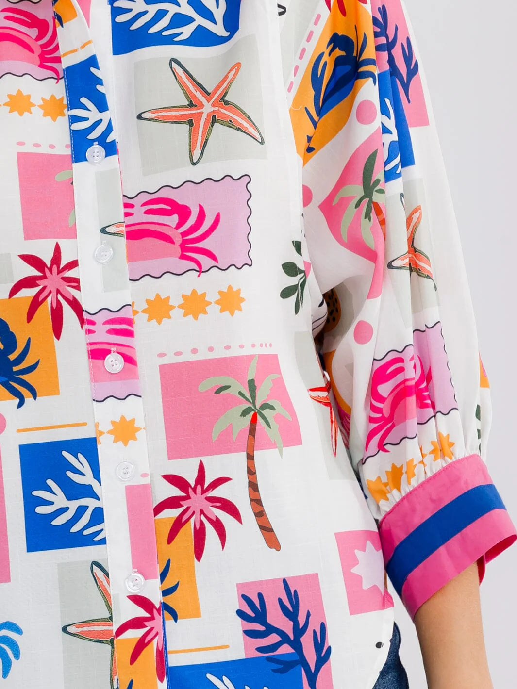 The Seaside Escape Button-up shirt