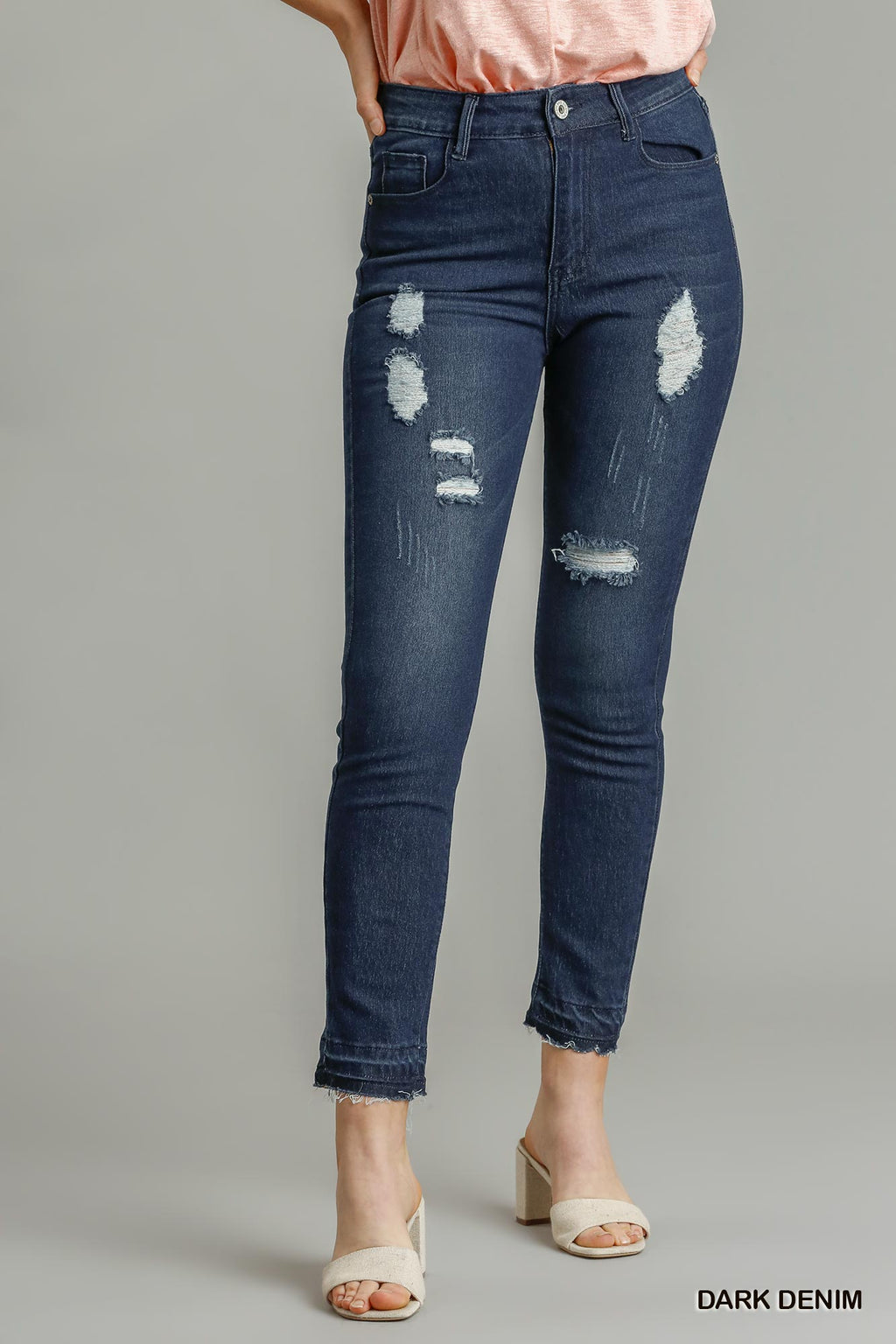Midnight Distressed skinny Jeans