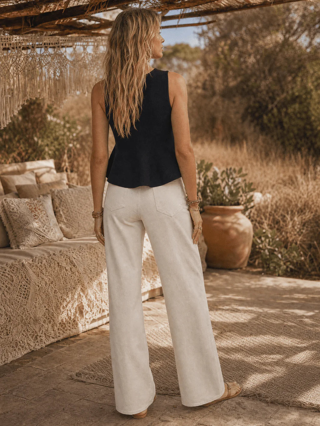 Vneck Peplum Top
