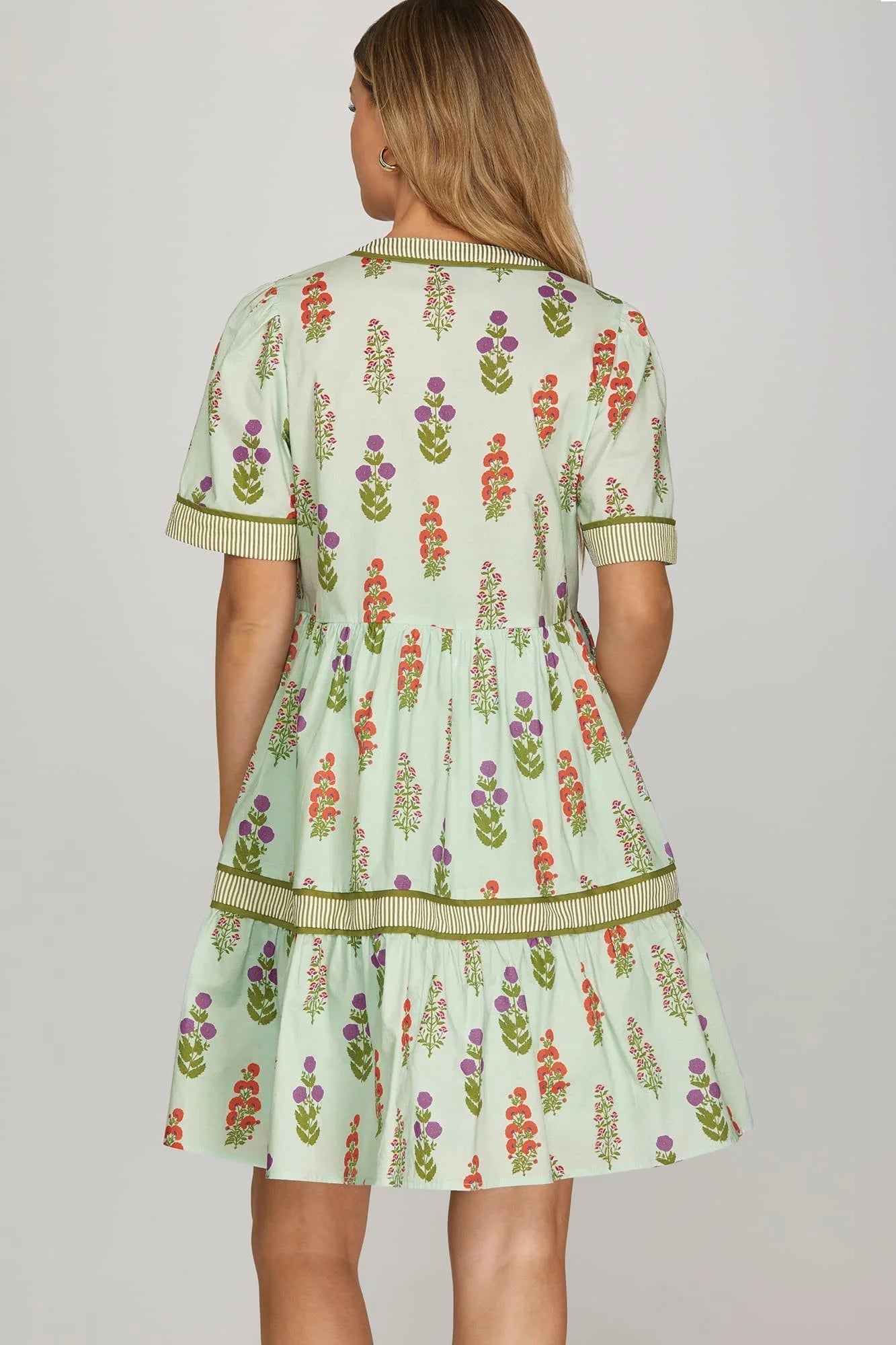 Mint Blush Garden Dress